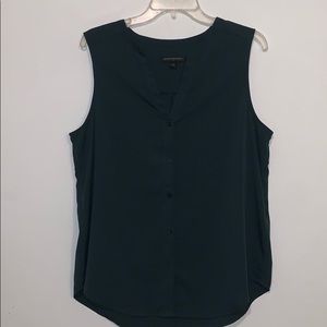 Deep Green Button Down Tank
